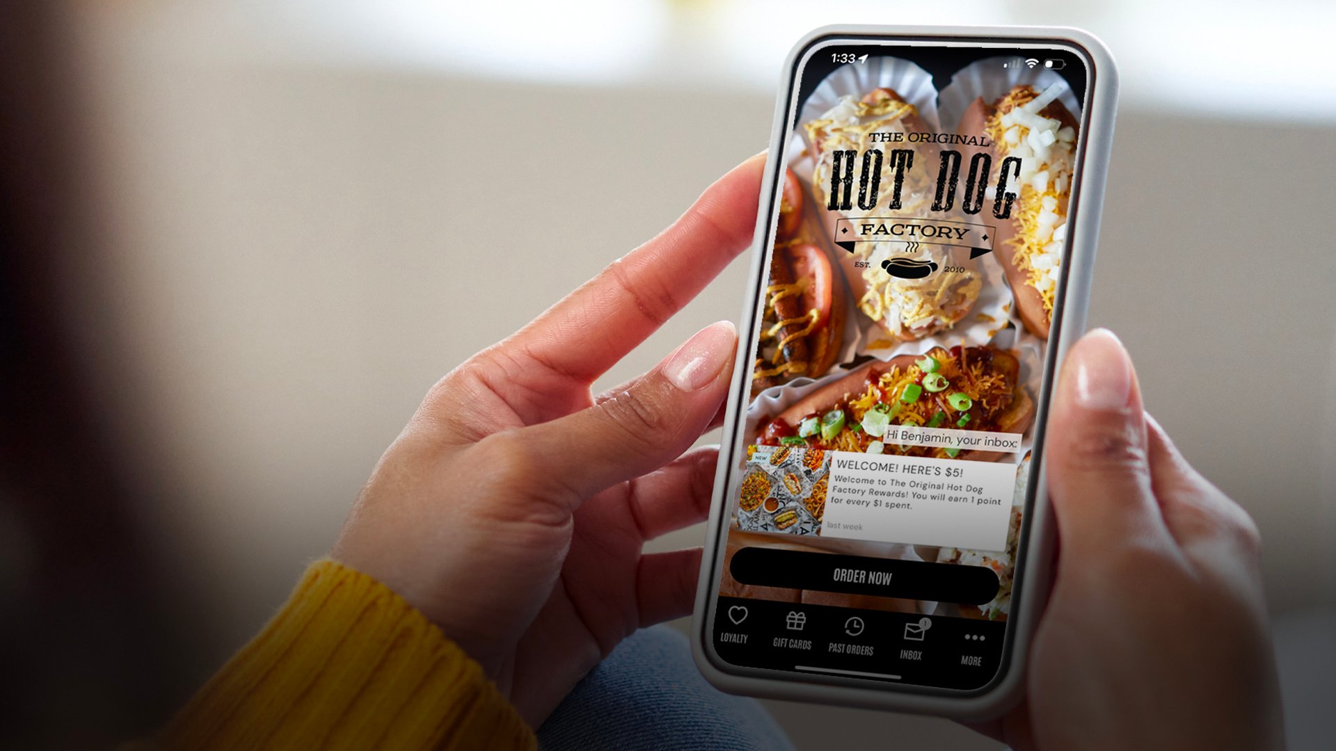 The Original Hot Dog Factory® Mobile App Launches Today!