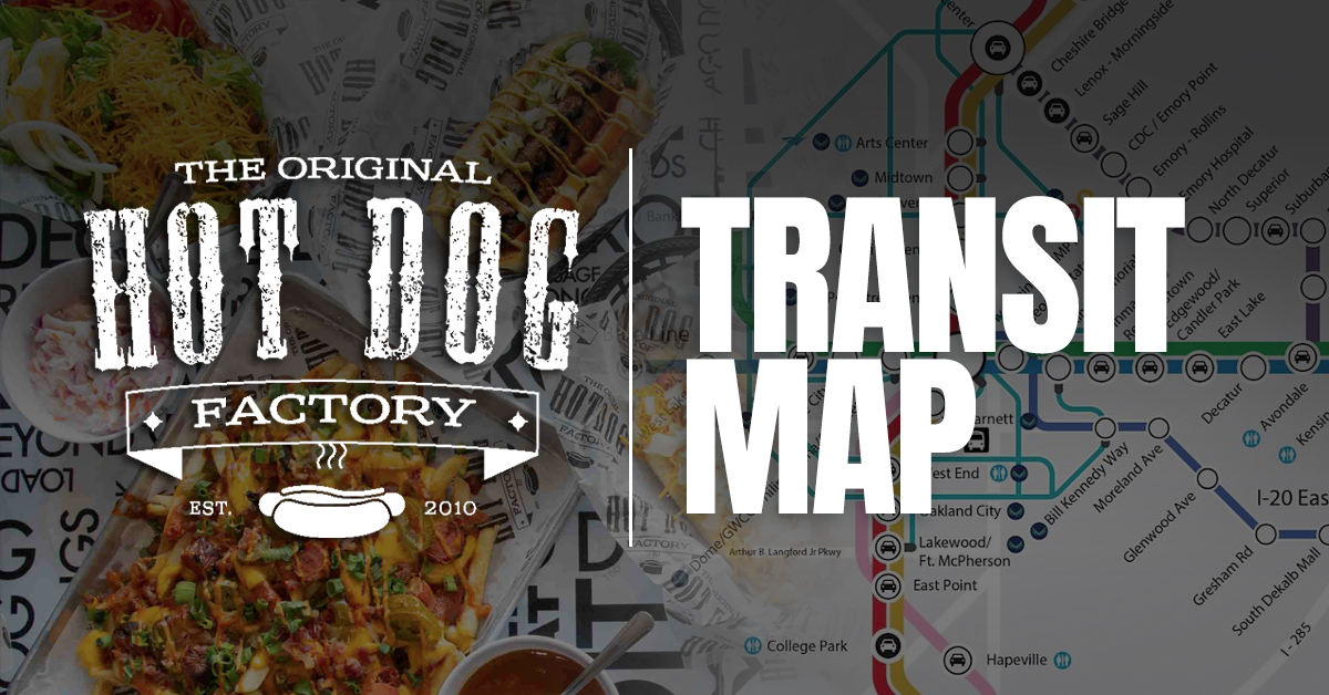 Transit Map | The Original Hot Dog Factory